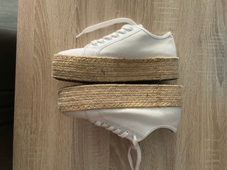 Zapatos Levis Mujer Blancos con tacon