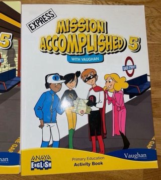 Libro y cuaderno de ingles 5º de primaria