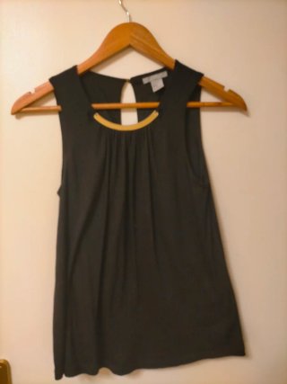 Camisa sin mangas H&M negra Talla XS