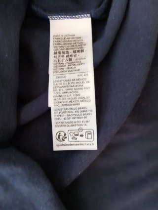 Camiseta oficial Levi's Hombre Azul Talla L