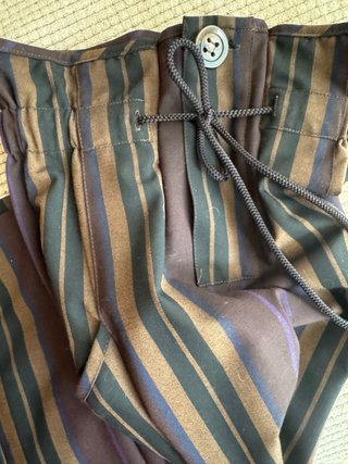 Pantalón Zara Talla XS Rayas Marrón y Morado