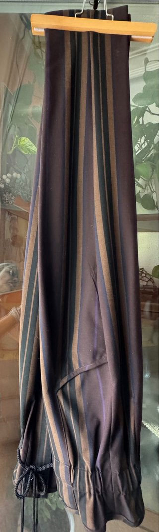 Pantalón Zara Talla XS Rayas Marrón y Morado