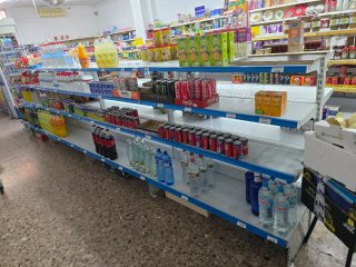 Estantería doble supermercado