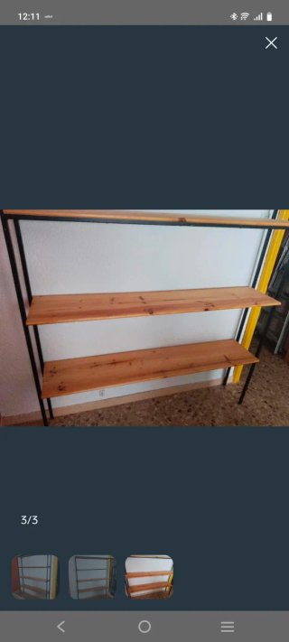 Estantería Metálica y Madera