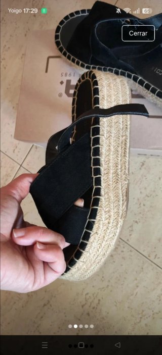Sandalias negras talla 35 H&M.