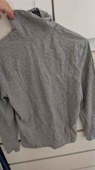 Jersey cuello vuelto gris talla S