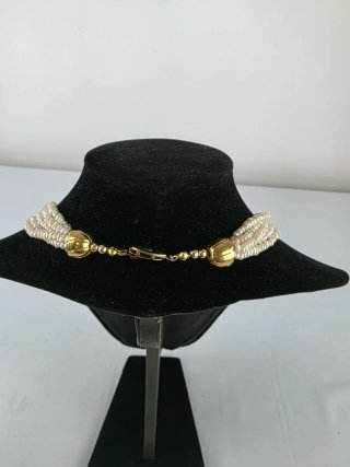 Collana donna vintage stile torchon anni '60
