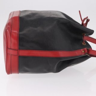 LOUIS VUITTON Epi Noe Shoulder Bag Bicolor Black