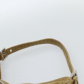 FENDI Mamma Baguette Shoulder Bag Corduroy Brown