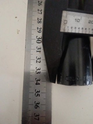Tija de sillín negra para bicicleta