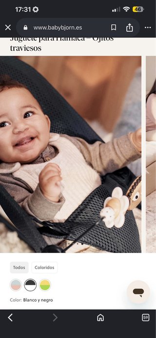 Hamaca Bebé BabyBjörn Leopardo