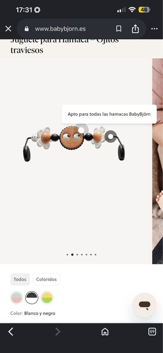 Hamaca Bebé BabyBjörn Leopardo