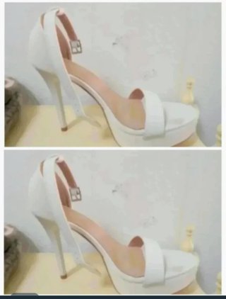 Zapatos de tacón fino blancos talla 40
