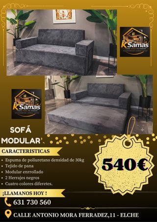 Sofá Modular K'Samas Pana Gris