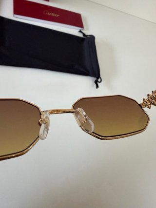 Occhiali Cartier CT0682S 010 Oro/Marrone