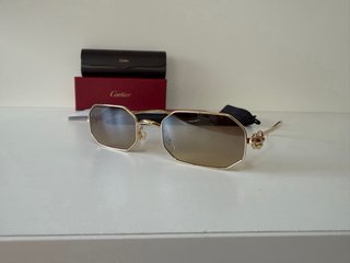 Occhiali Cartier CT0682S 010 Oro/Marrone