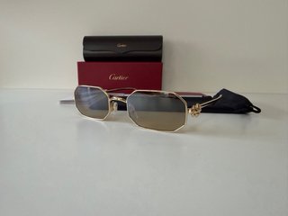 Occhiali Cartier CT0682S 010 Oro/Marrone