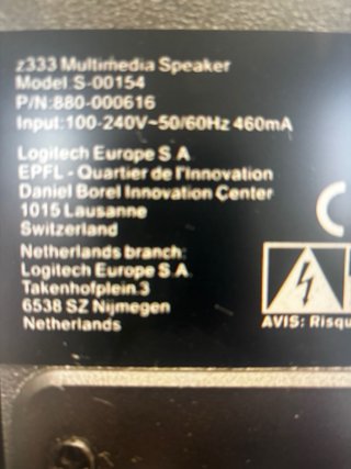 Altavoces Logitech Z333 2.1 Negro/Gris