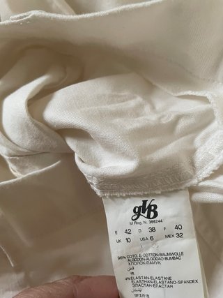 Pantalón recto blanco Luisa Viola