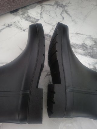 Botas de agua negras altas
