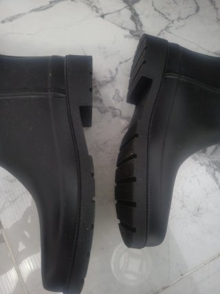 Botas de agua negras altas