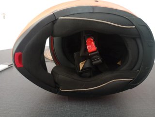 Casco Integral Naranja Just Eat talla XL