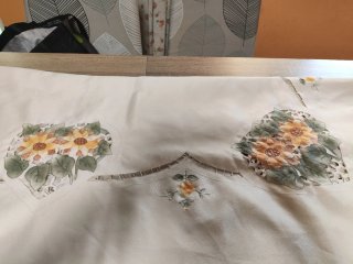 Mantelería y 10 servilletas girasoles