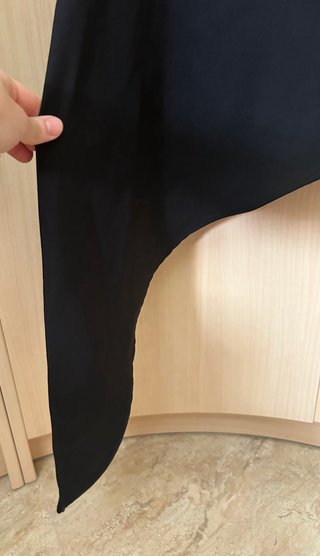 Vestido Zara Negro Asimétrico Talla XS