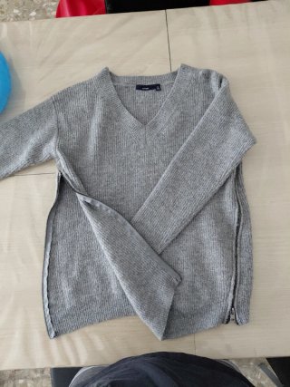 Jersey gris premamá lactancia Kiabi Talla M