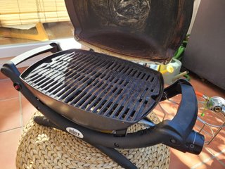 Barbacoa Gas Weber Q 1000 TTNM Beige/Negro