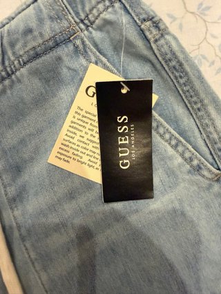 Guess Shorts Vaqueros Azules Mujer