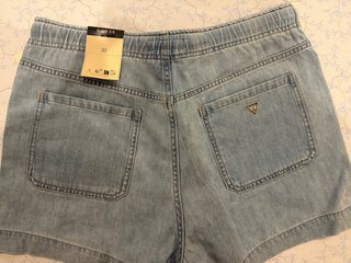 Guess Shorts Vaqueros Azules Mujer
