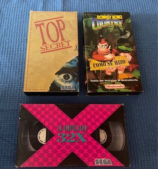 Lote VHS Videojuegos Nintendo, PlayStation, Mega D