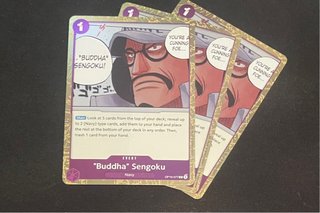 Lote de 3 cartas One Piece Buddha Sengoku