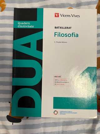 Libro de filosofía primero de bachillerato