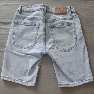 Pull&Bear Pantalón Vaquero Corto Azul Talla M