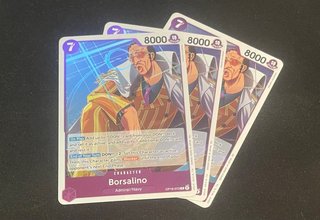 Lote 3 Cartas One Piece Borsalino OP16-073