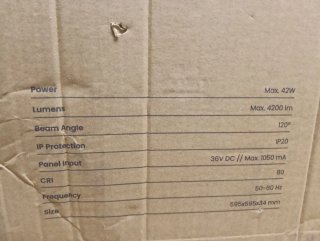 Panel LED 60x60
