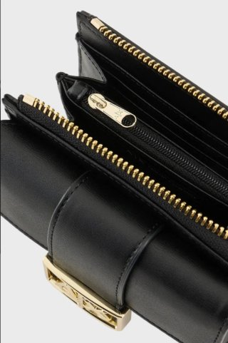 Cartera Armani Exchange Mujer Negra y Dorada