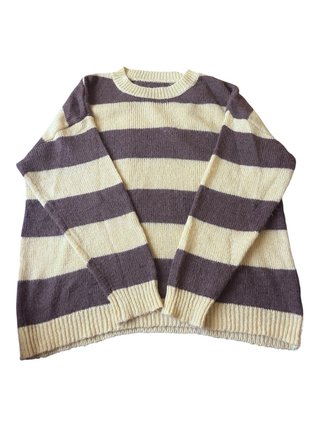 Jersey de rayas amarillo y marrón