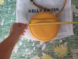 Mini borsa a tracolla Kelly Kross senape
