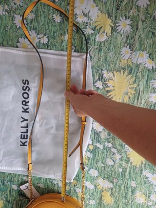 Mini borsa a tracolla Kelly Kross senape