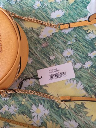 Mini borsa a tracolla Kelly Kross senape
