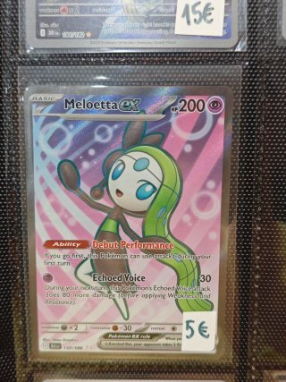 Carta Pokemon Meloetta ex inglese