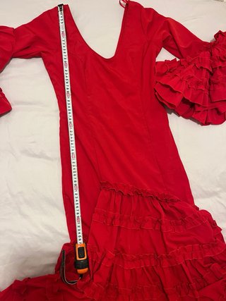 Traje de Flamenca Rojo Canastero