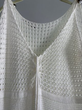 Vestido blanco de crochet