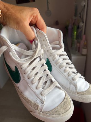Zapatillas Nike Blazer Mid Niña Blancas Verdes