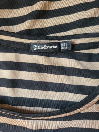 Camiseta Stradivarius rayas S/M