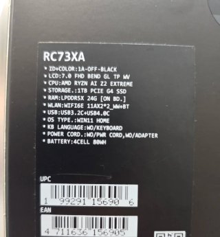 ASUS ROG Ally X 1TB + 24GB RAM Nero