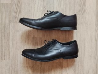 Zapatos de vestir Cortefiel negros talla 44